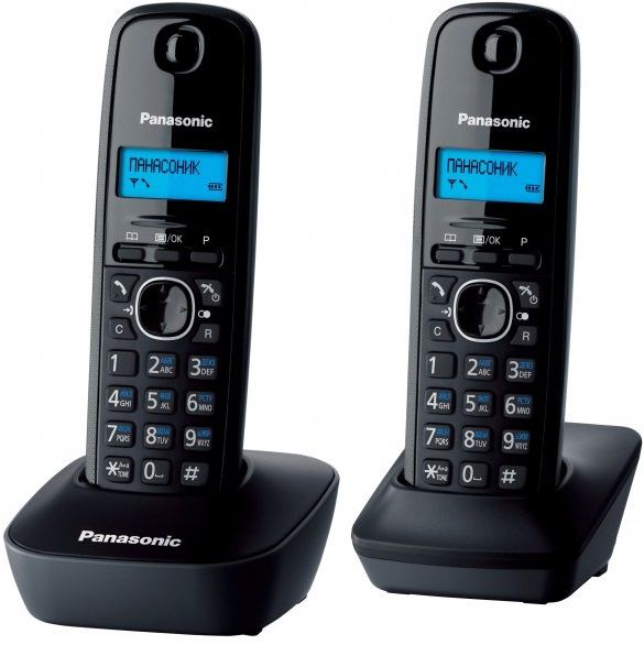 Радіотелефон DECT Panasonic KX-TG1612UAH Black Grey