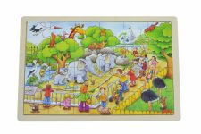 Пазл дерев'яний goki Зоопарк 57808