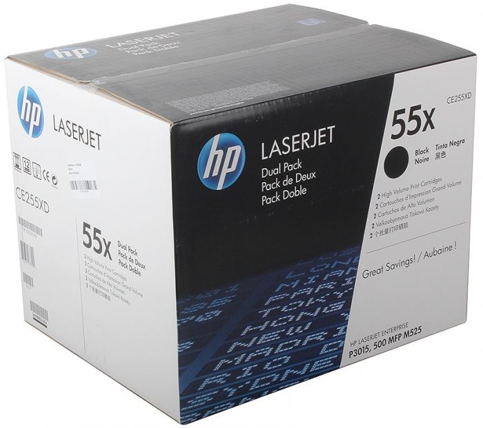 Комплект картриджів HP LJ P3015 series black (max) DUAL PACK