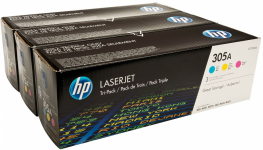 Комплект картриджів HP 305A CYM LJ M351/M451/M375/M475 (CE411A, CE412A, CE413A) Tri-Pack