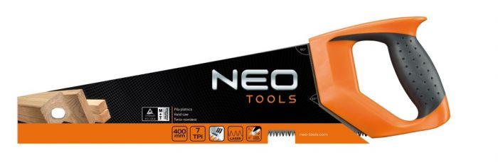 Ножівка по дереву Neo Tools, 400 мм, 7TPI