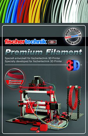 Fishertechnik нитка для 3D принтера червоний 50 грамм (поліетиленовий пакет)