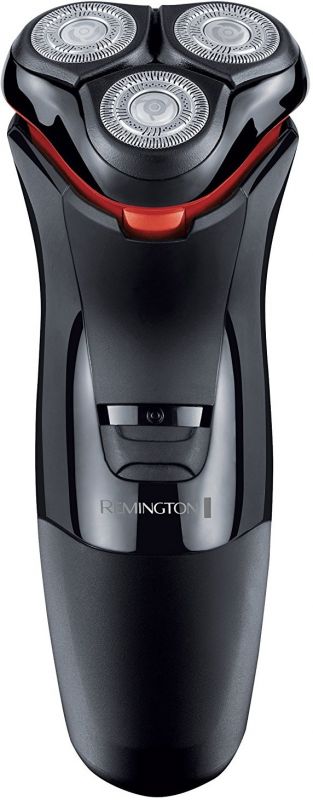 Бритва електр. Remington роторна Power Series, бритв.головок-3, от сети, сух., тример, чорно-червоний