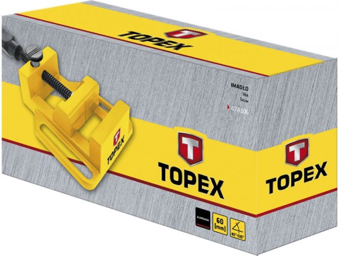 Тиски TOPEX, алюмінієві, 60 мм, 0.44 кг