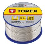 Припій олов'яний TOPEX, Sn60Pb40, флюс SW26B, дріт 1.5 мм, 100 г Припій олов'яний TOPEX, Sn60Pb40, флюс SW26B, дріт 1.5 мм, 100 г