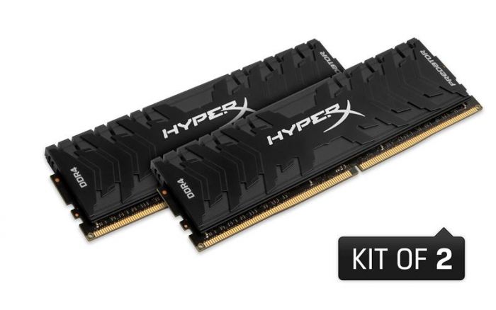 Пам'ять до ПК Kingston DDR4 2400 16GB KIT (8GBx2) HyperX Predator XMP