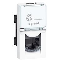 Розетка інформаційна Legrand Mosaic RJ45 FTP кат5е 1мод біл.