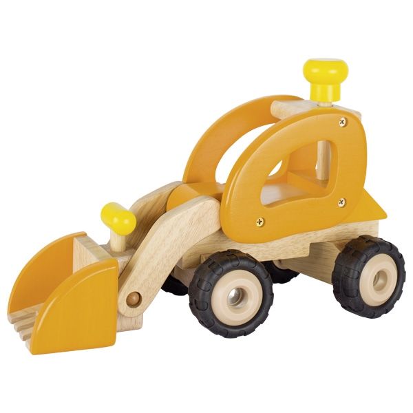 Машинка дерев'яна goki Екскаватор (жовтий) 55962G
