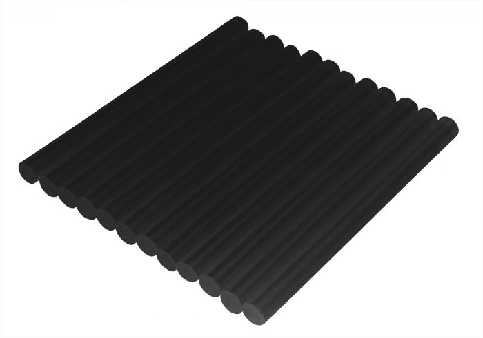 Клейові стрижні TOPEX, 11х250 мм, 12 шт., чорні