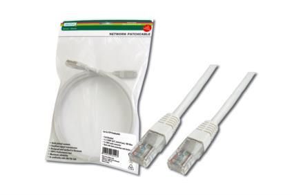 Патч-корд DIGITUS CAT 5e UTP, 2м, AWG 26/7, Cu, PVC, білий