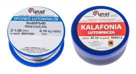 Набір для паяння TOPEX, 1.5мм х 100г Sn60Cu40, 30 мл, припій, каніфоль Набір для паяння TOPEX, 1.5мм х 100г Sn60Cu40, 30 мл, припій, каніфоль