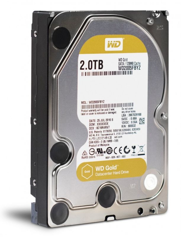 Жорсткий диск WD  2TB 3.5" 7200 128MB SATA Gold