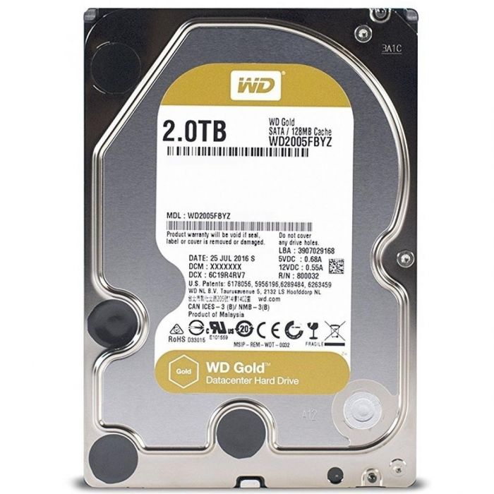 Жорсткий диск WD  2TB 3.5" 7200 128MB SATA Gold