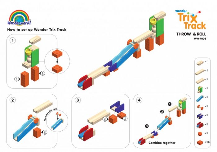 Конструктор Wonderworld Trix Track  Котись і падай WW-7003