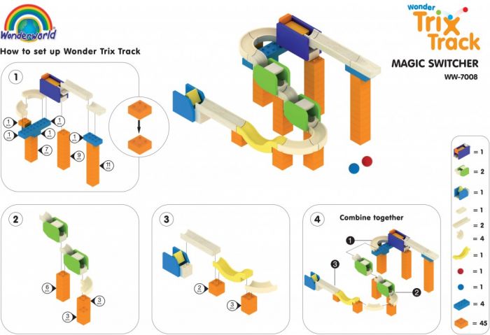 Конструктор Wonderworld Trix Track Магічний Перемикач WW-7008