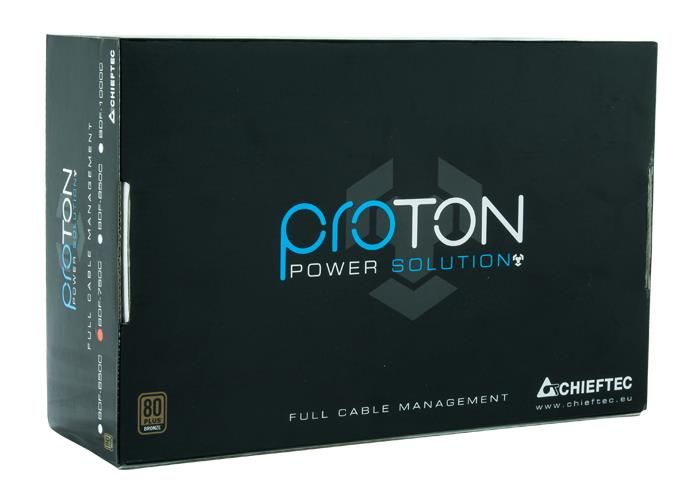 Блок живлення CHIEFTEC Proton (650W), ATX v2.3, 100-240V, >85%, 80+ Bronze, 140мм, 1xMB 24pin(20+4), 1xCPU 8pin(4+4), 3xMolex, 6xSATA, 4xPCIe 8pin(6+2), CE, CB, TUV, FCC, RoHS, Fully Modular, Retail