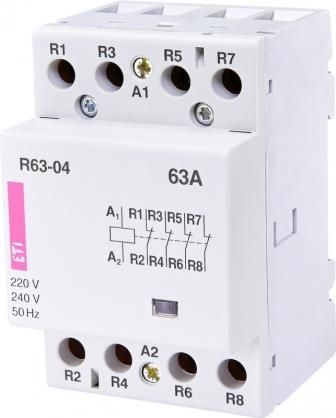 Контактор ETI R 63-04 230V AC 63A (AC1)