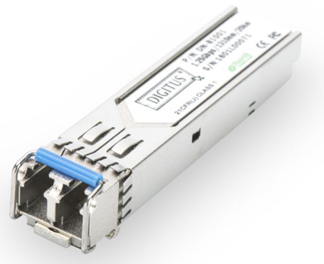 Модуль DIGITUS Industrial 1.25 Gbps SFP, 20km, SM, LC Duplex, 1000Base-LX, 1310nm