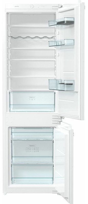 Вбуд. холодильник з мороз. камерою Gorenje RKI2181E1, 177х55х54см, 2 двері, 189( 71)л, А+, FrostLess , Зона св-ті, Білий