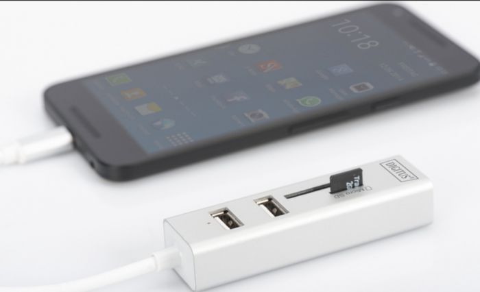 Мережевий концентратор DIGITUS OTG USB 2.0 типа С