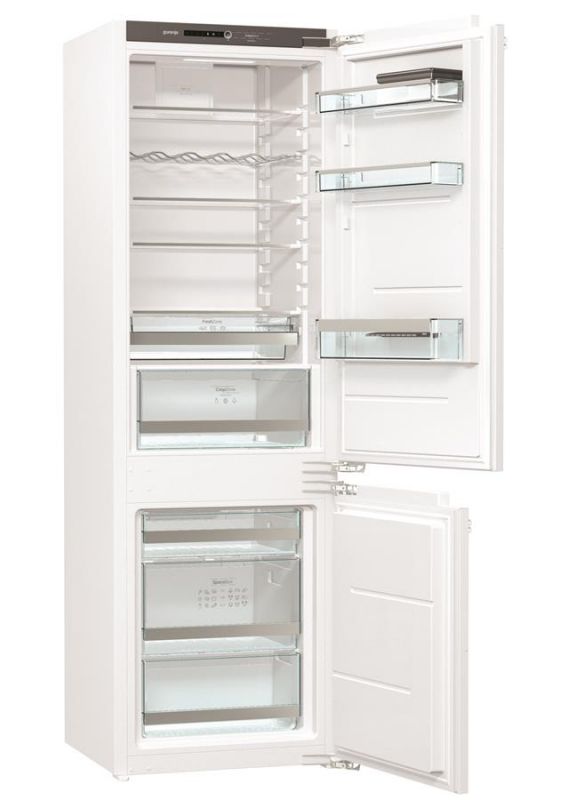 Вбуд. холодильник з мороз. камерою Gorenje NRKI2181A1, 177х55х54см, 2 двері, 180( 68)л, А+, NF+ , Зона св-ті, Внутр. Диспл, Біли