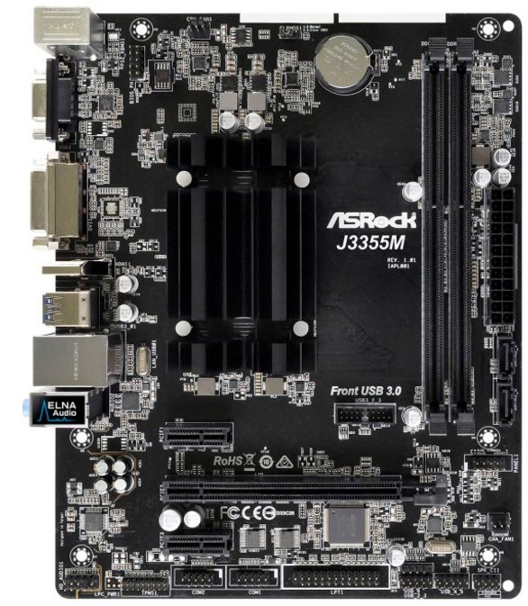 Материнська плата ASRock J3355M CPU Celeron J3355 (2.5 GHz)DC 2xDDR3 HDMI-VGA mATX