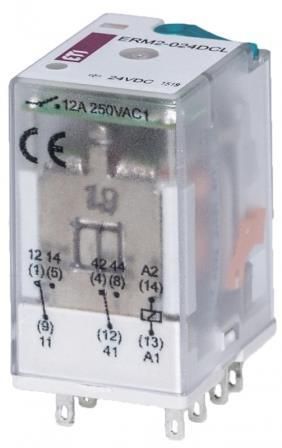 Реле електромеханічне ETI ERM2-024DCL 2p