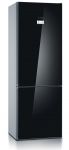 Холод. з нижн. мороз. кам. BOSCH KGN49LB30U, 203х67х70см, 2 дв., Холод.відд. - 330л, Мороз. відд. - 105л, A++, NF, Чорне скло