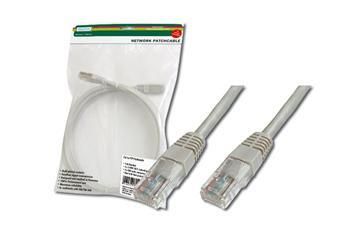 Патч-корд DIGITUS CAT 5e UTP, 1.5м, AWG 26/7, PVC, сірого кольору