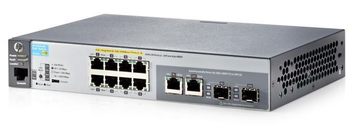 Комутатор HPE Aruba 2530-8G-PoE+ 8xGE+ 2xGE-T/SFP, L2, 67W PoE, L2, Warranty