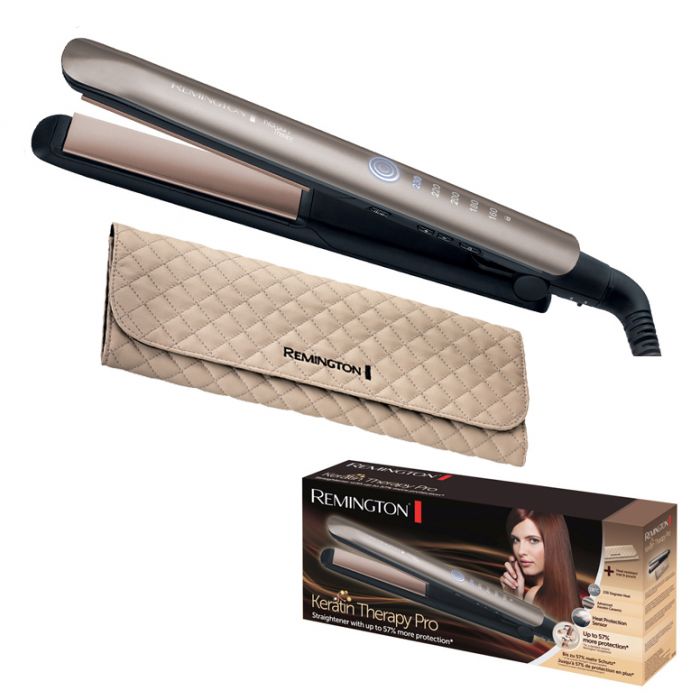 Випрямляч Remington Keratin Therapy Pro, >300Вт, 160-230С, кераміка, бронзовий