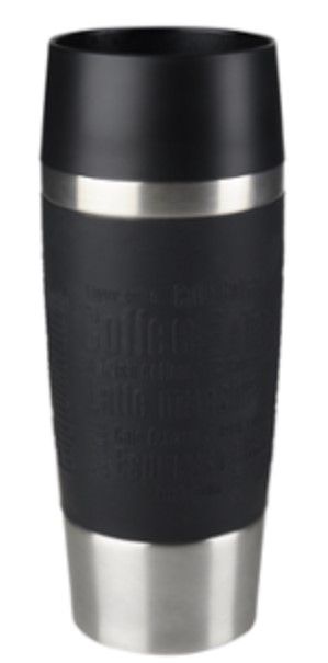 Термочашка Tefal Travel Mug 360 мл, чорна, нерж.сталь