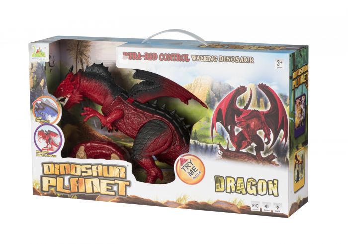 Динозавр Same Toy Dinosaur Planet Дракон (світло, звук) червоний, подарункова ук. RS6139AUt