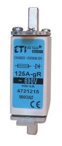 Запобіжник ETI M000UQ2 / 80A / 690V gR (200 кА)