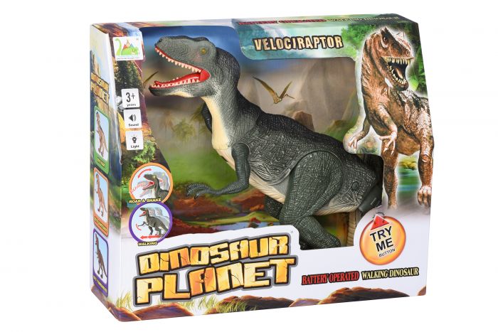 Динозавр Same Toy Dinosaur Planet Велоцираптор зелений (світло, звук) без п/к RS6128Ut