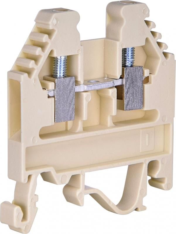 Клемма гвинтова ETI VS 2,5 PA (2,5 мм2 бежева)