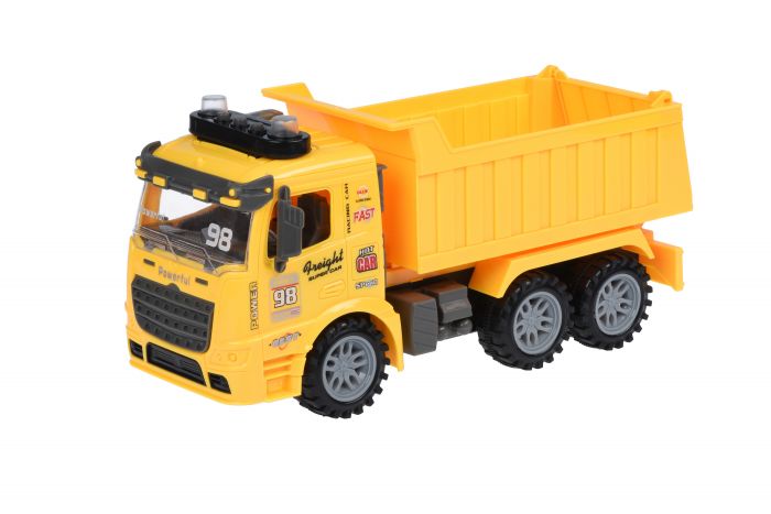 Машинка енерційна Same Toy Truck Самоскид жовтий зі світлом і звуком 98-614AUt-1