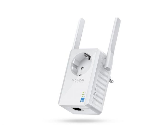 Повторювач Wi-Fi сигналу TP-LINK TL-WA860RE N300 1хFE LAN ext. ant x2 розетка