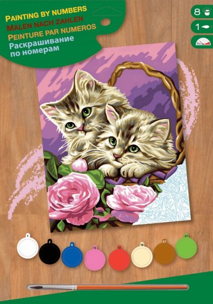 Набір для творчості Sequin Art PAINTING BY NUMBERS JUNIOR Кошенята SA1041