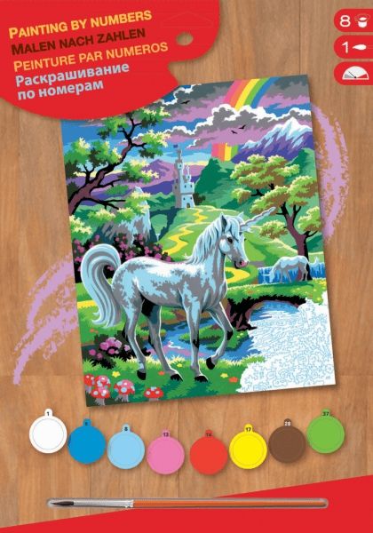 Набір для творчості Sequin Art PAINTING BY NUMBERS JUNIOR Єдиноріг SA0124