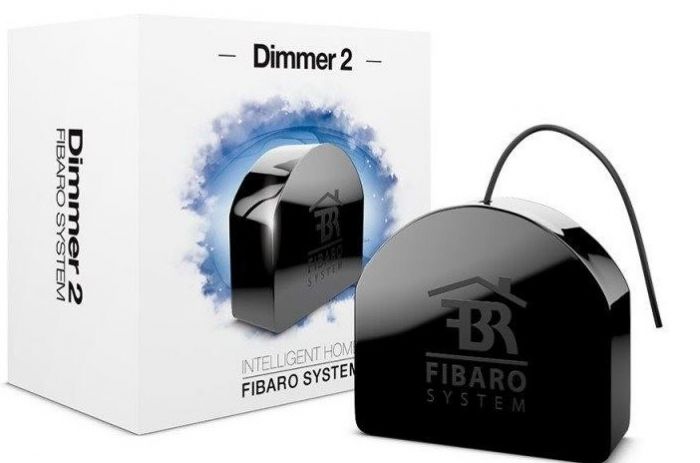 Розумне реле Fibaro Dimmer 2, Z-Wave, 230V, макс. 1.1А, 250Вт, чорний