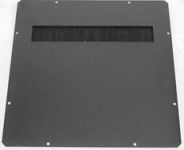 Заглушка ZPAS з щітковим введенням 380х380 мм, чорна