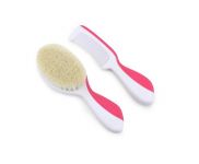 Набір по догляду за дитиною Nuvita 0м+ Рожевий гребінець і щіточка NV1137Pink