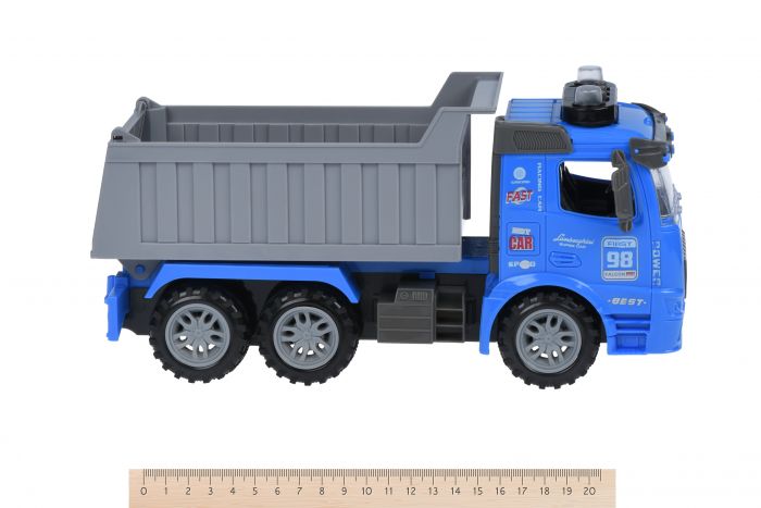 Машинка енерційна Same Toy Truck Самоскид синій зі світлом і звуком 98-614AUt-2