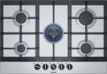 Вбудовувана газова варильна поверхня Siemens EC7A5RB90 - Ш-75см./4 конфорки+ WOK/нерж. сталь