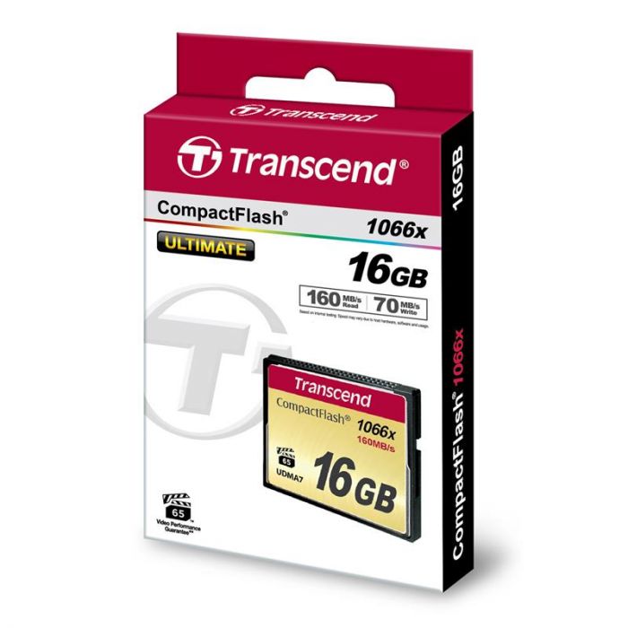 Карта пам'яті Transcend CompactFlash  16GB 1066X