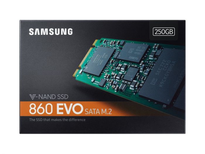 Твердотільний накопичувач SSD M.2 Samsung 860 EVO 250GB SATA V-NAND 3bit MLC