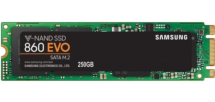 Твердотільний накопичувач SSD M.2 Samsung 860 EVO 250GB SATA V-NAND 3bit MLC