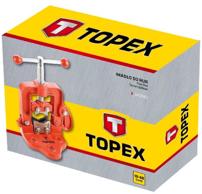 Тиски TOPEX, для труб діаметром 10-60 мм, сталь, 3.5 кг