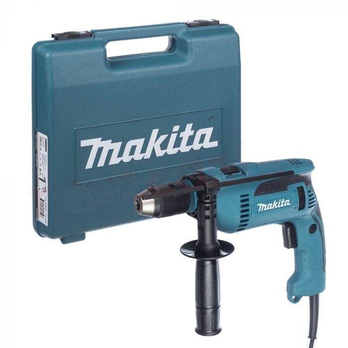 Дриль ударний Makita HP1641K, 680Вт, 13мм, 0-2.800 об/хв, 2.0 кг